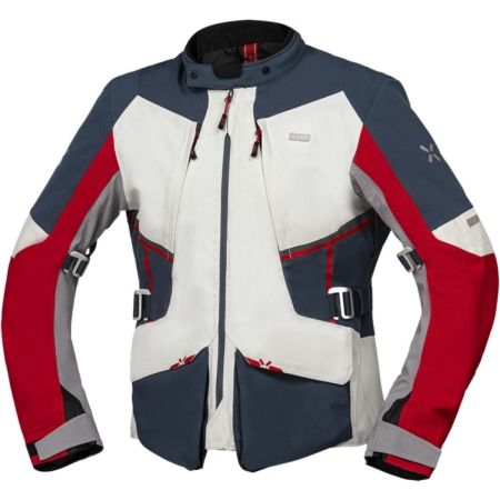 Veste IXS Tourster STX 1.0 Gris Clair Bleu Rouge
