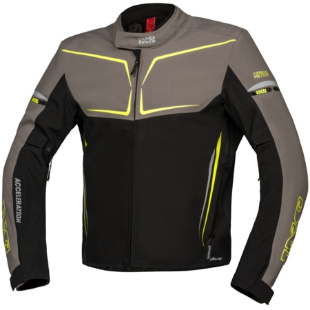 Blouson IXS Ts Pro ST+ Noir Gris Jaune Fluo - Blouson Moto IXS