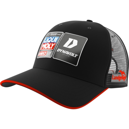 Casquette Ixon Cap2 Inta 25 Noir Rouge Fluo Argent