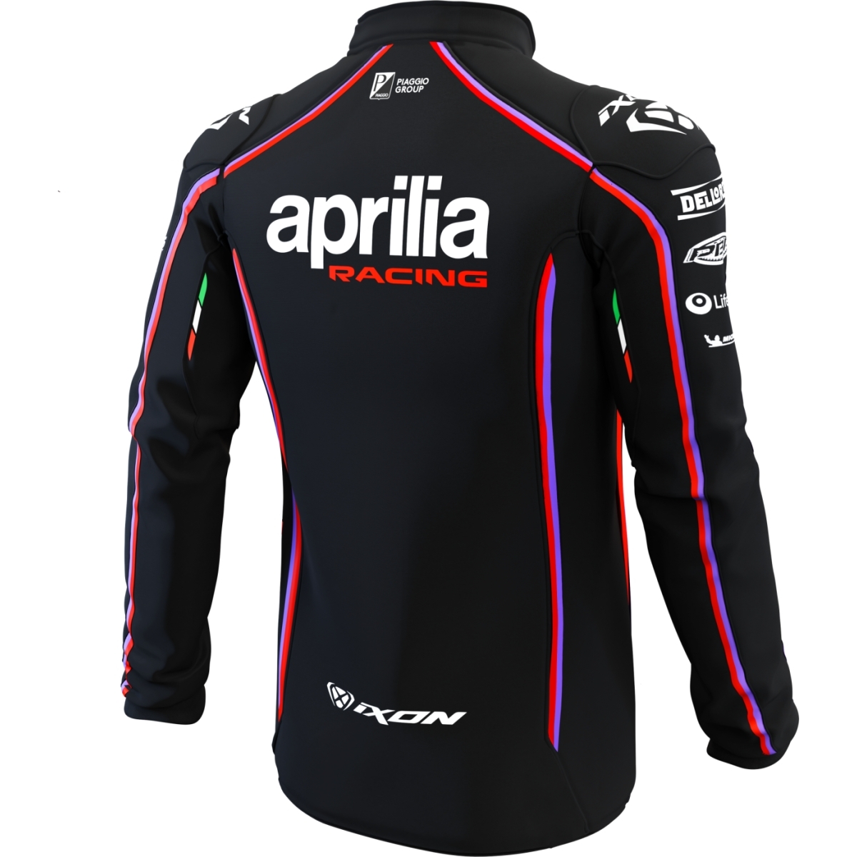 Veste Ixon SF1 Aprilia 25 Noir Rouge Fluo Sportswear
