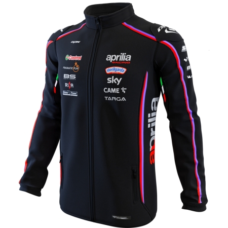 Sweat Ixon SW1 Aprilia 25 Noir Rouge Fluo