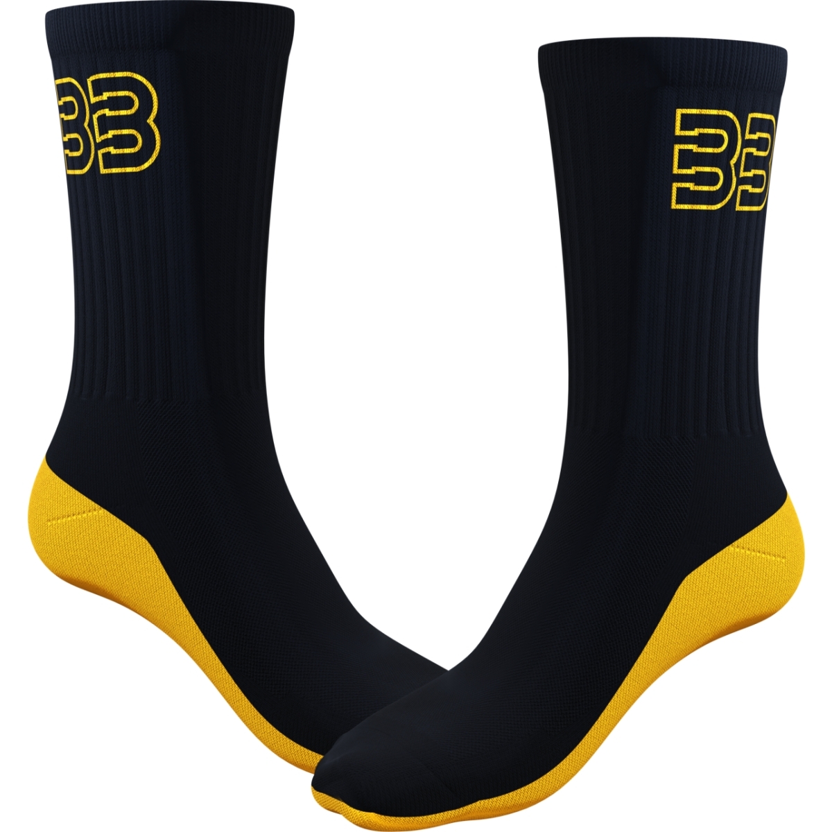 Chaussettes Ixon Sck Brad 25 Noir Jaune