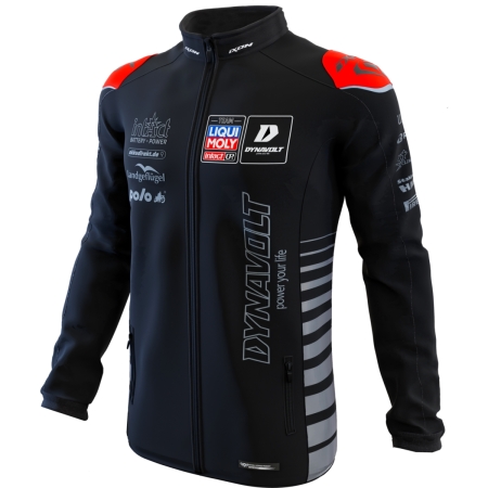 Veste Ixon SW1 Inta 25 Noir Rouge Fluo Argent - Sweat-Shirt IXON