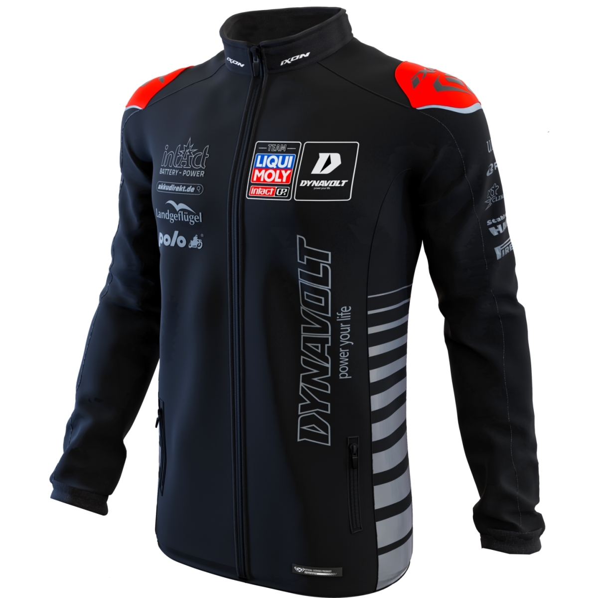 Veste Ixon SW1 Inta 25 Noir Rouge Fluo Argent