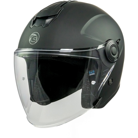 Casque Jet Kokpit K-303 Solid Noir Mat - Casque Jet KOKPIT