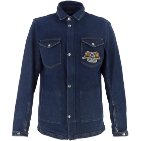 Chemise Helstons Von Dutch Captain Bleu Dirty