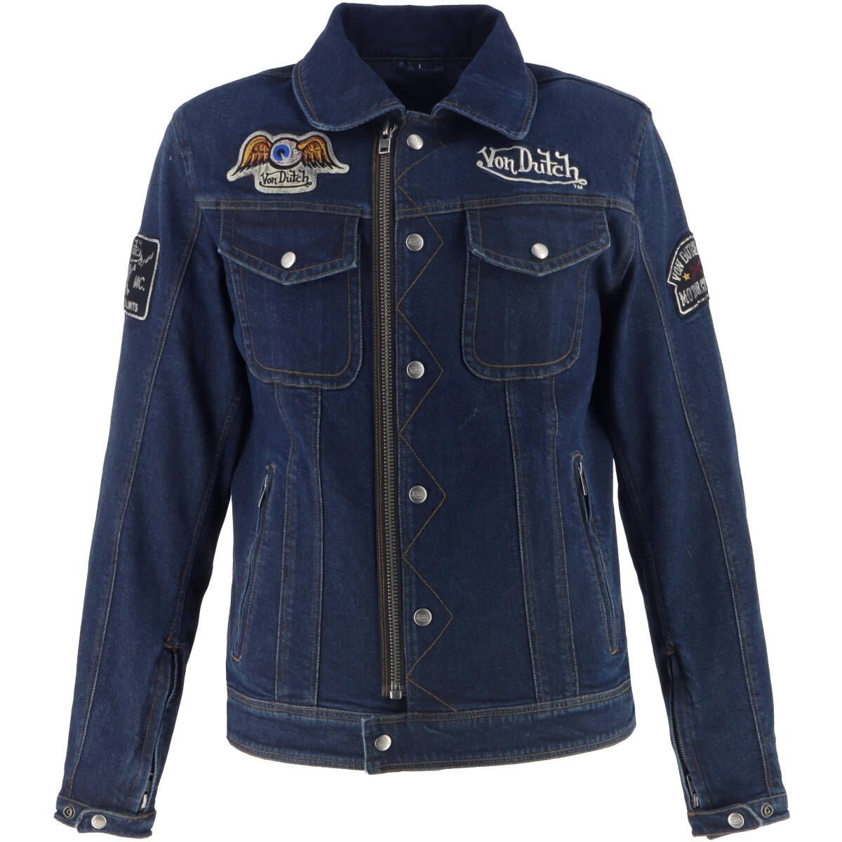 Blouson Helstons Von Dutch Westy Bleu Dirty