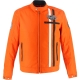 Blouson Helstons Von Dutch Speed Racer Orange Noir Blanc