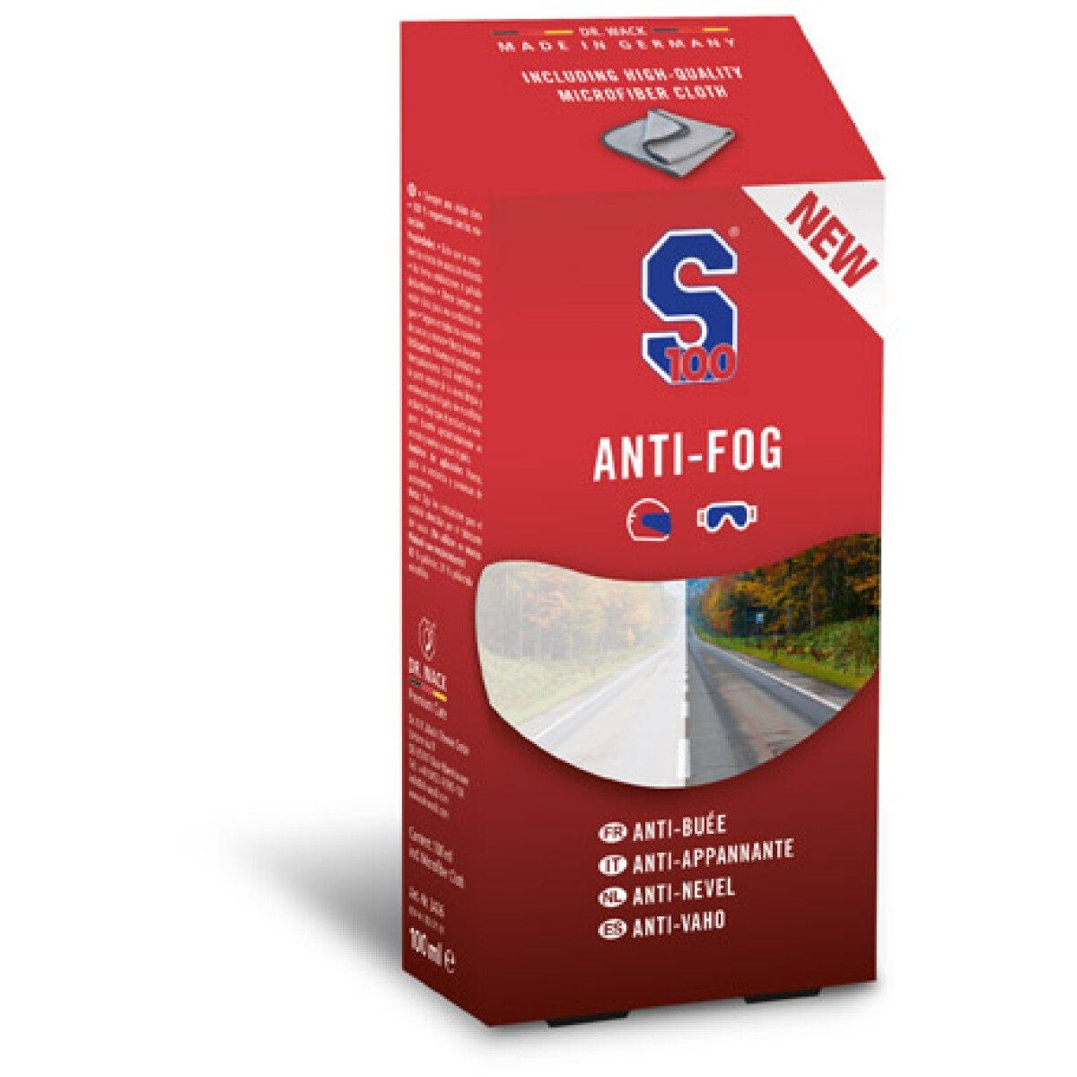 Spray Anti-Buée S100 + Microfibre Anti-rayure