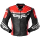 Blouson Furygan Sirius Noir Rouge Blanc