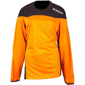 Maillot Cross Femme Klim Rebelle Orange Braise Noir