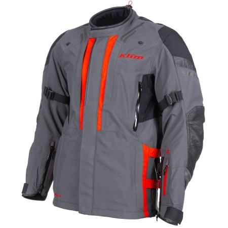 Veste Klim Latitude Gore-Tex Gris Foncé Rouge - Blouson Moto KLIM