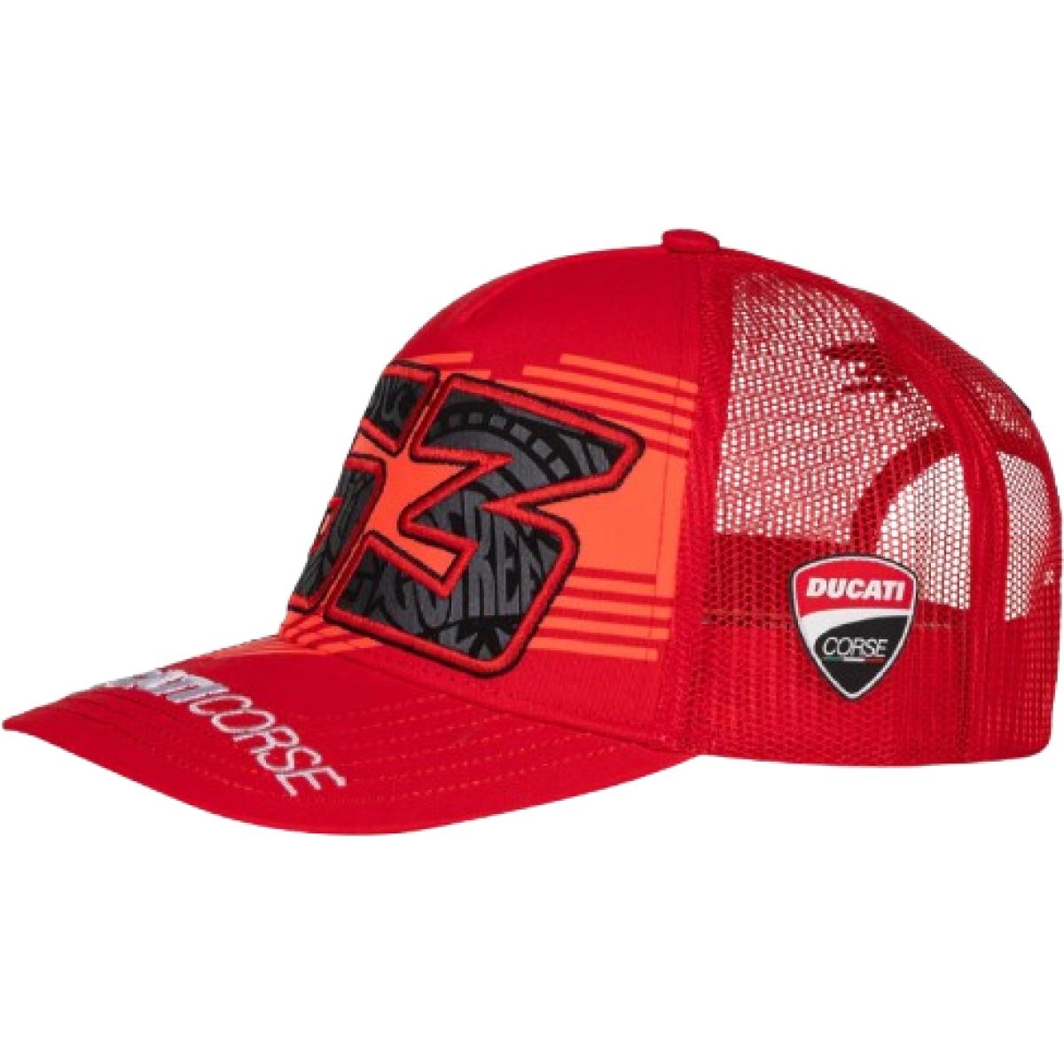 Casquette Ducati Bagnaia Rouge Fluo