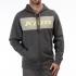 Sweat Klim Trailside Full Zip Gris Foncé Gris Clair Jaune Fluo