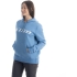 Sweat Femme Klim Bleu Clair Blanc