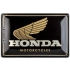 Plaque Métal Nostalgic Art Honda Motorcycles Or 20x30cm