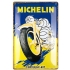 Plaque Métal Nostalgic Art Michelin Motorcycle Bibendum 20x30cm