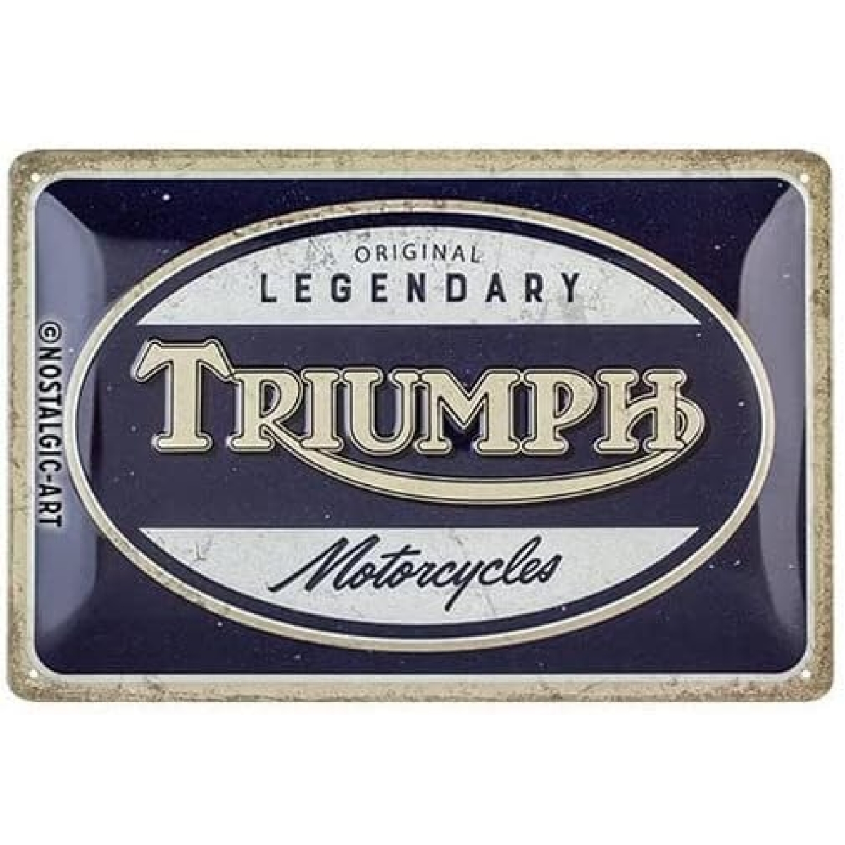 Plaque Métal Nostalgic Art Triumph Motorcycles 20x30cm