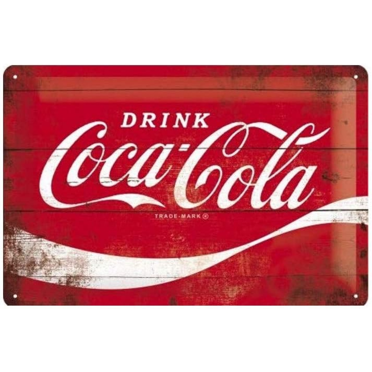 Plaque Métal Nostalgic Art Coca/Cola Wave 20x30cm