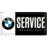 Plaque Métal Nostalgic Art Bmw Service 25x50cm