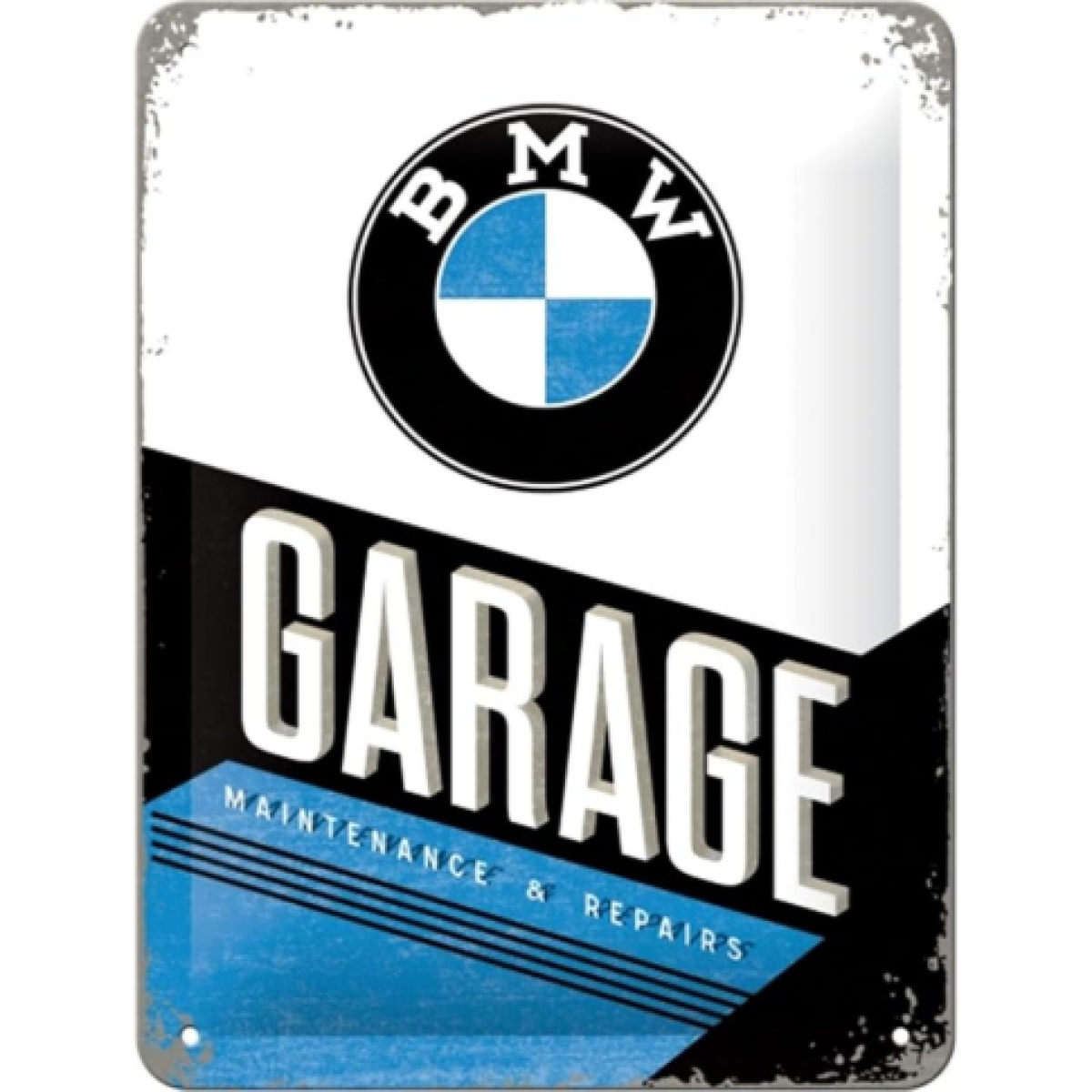 Plaque Métal Nostalgic Art Bmw Garage 15x20cm