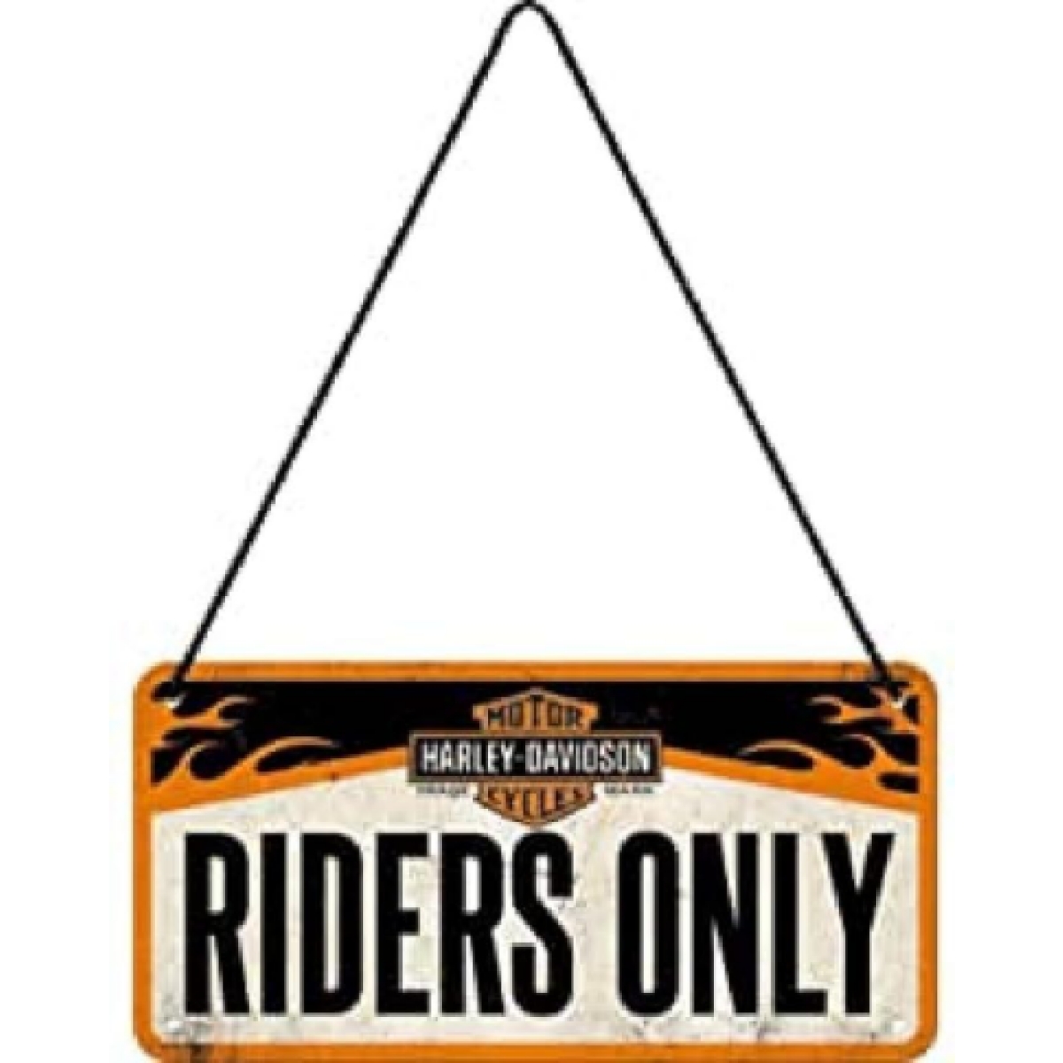 Plaque Métal Nostalgic Art Harley-Davidson Riders Only 10x20cm