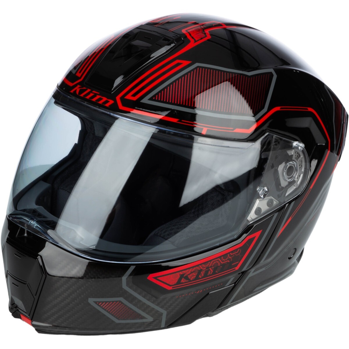 Casque Klim GT1 Expedition Encrypted  Noir Rouge