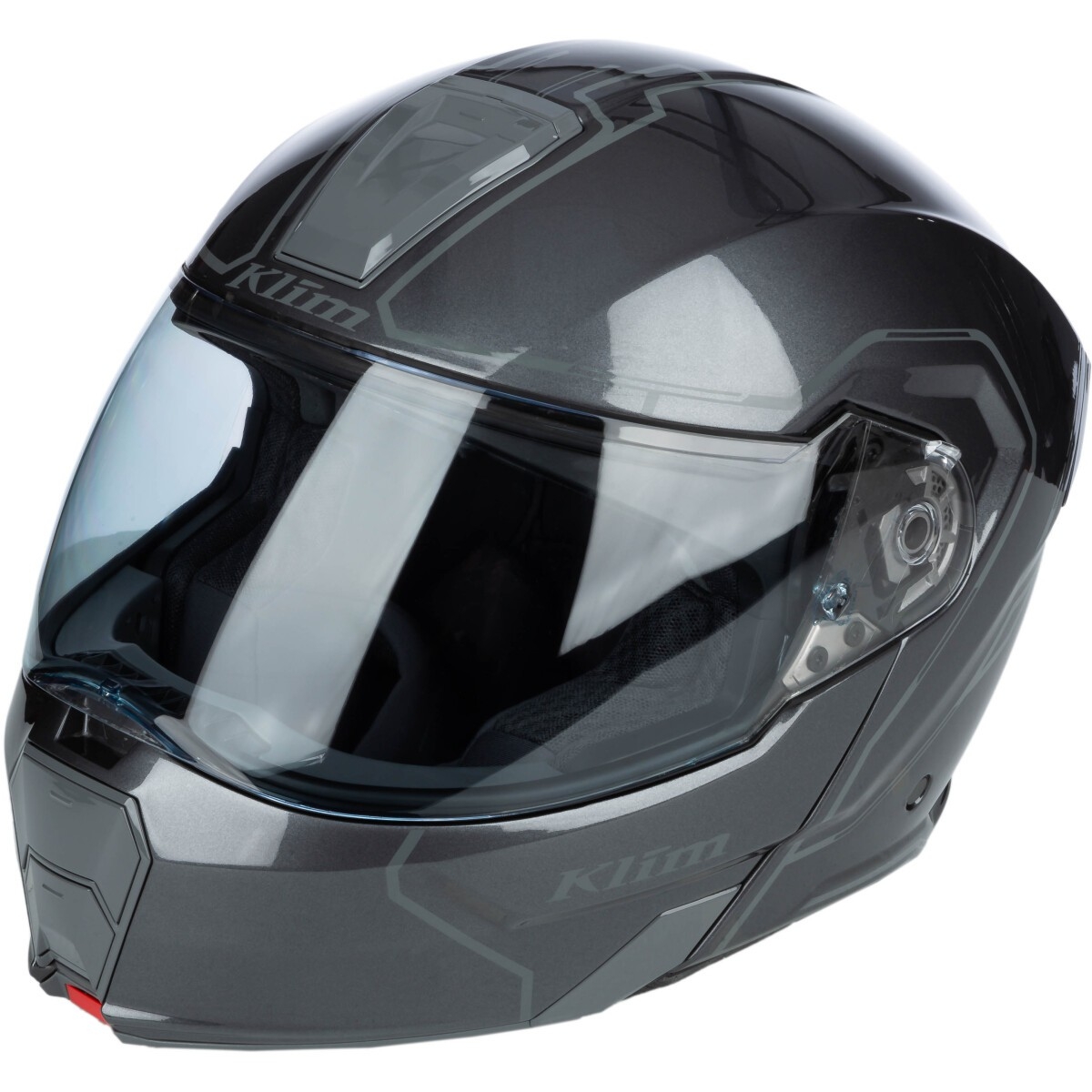 Casque Klim GT1 Expedition Metallic Gris Noir Brillant