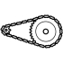 Kit Chaîne Afam 428R1 16/46 Standard - Couronne Standard 3040353