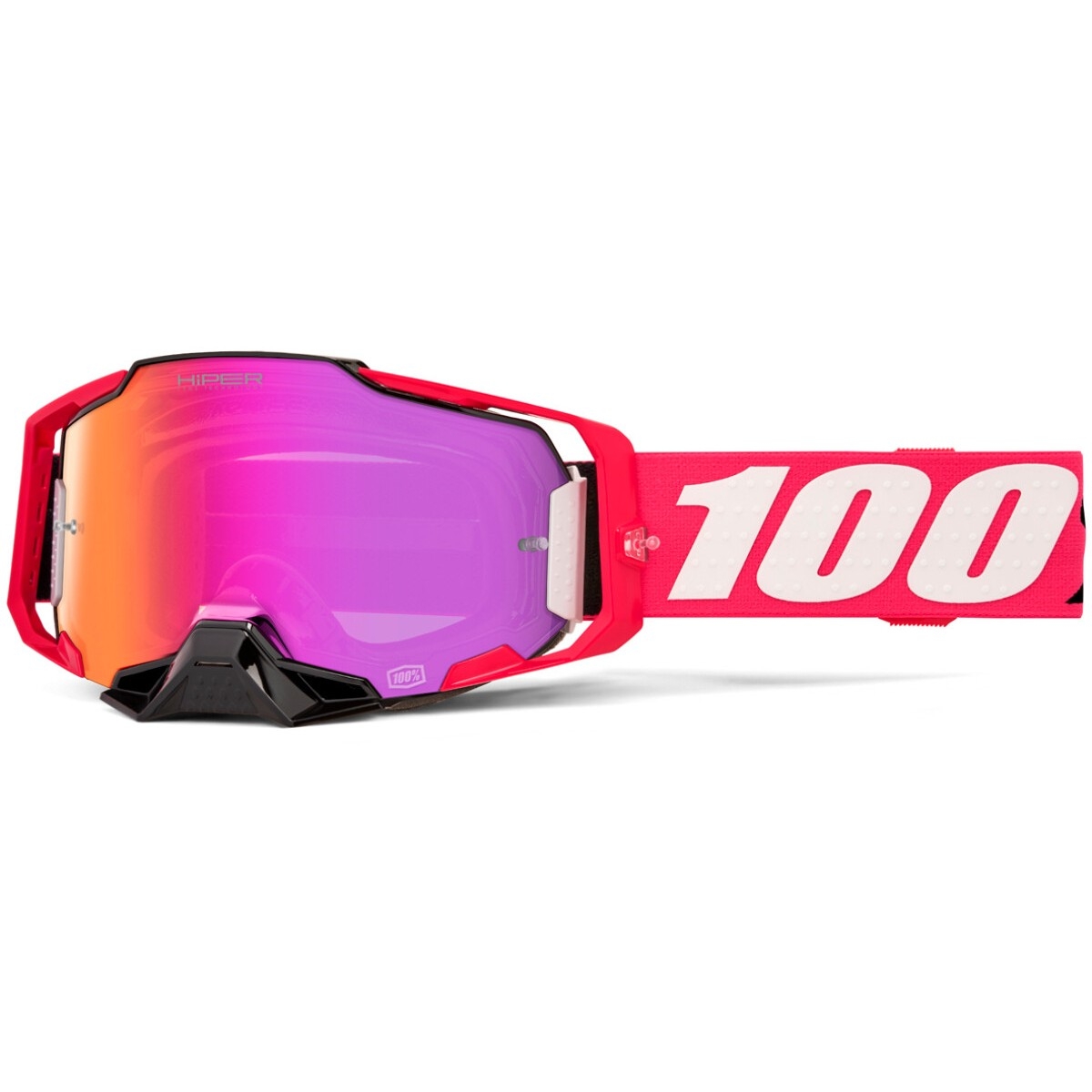 Masque Cross 100% Armega Hiper Kloug Iridium Rouge