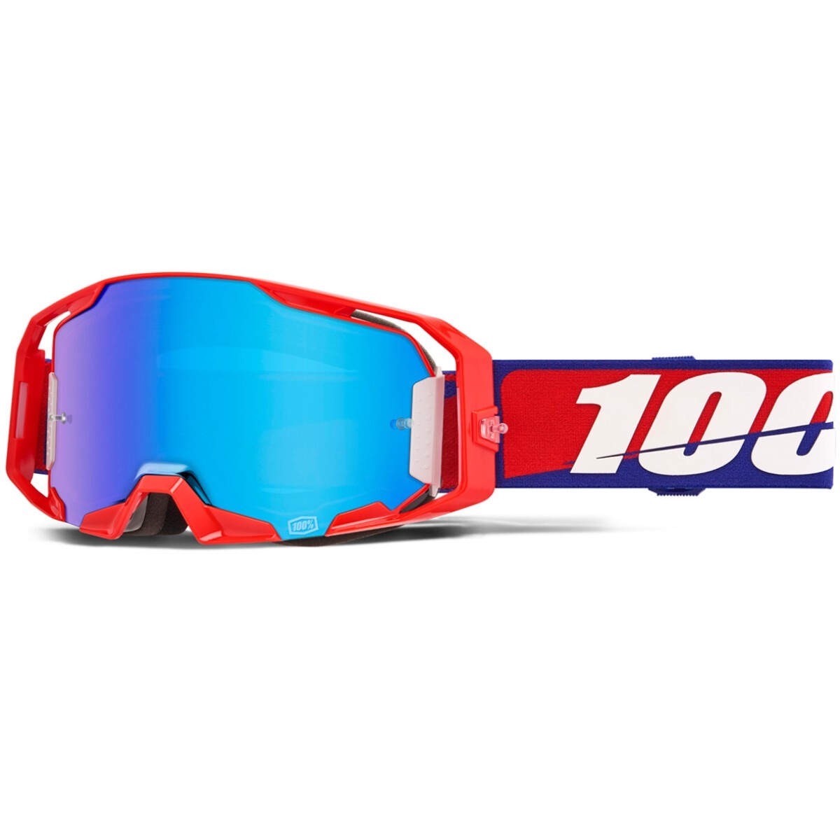 Masque Cross 100% Armatic Best Écran Iridium Bleu