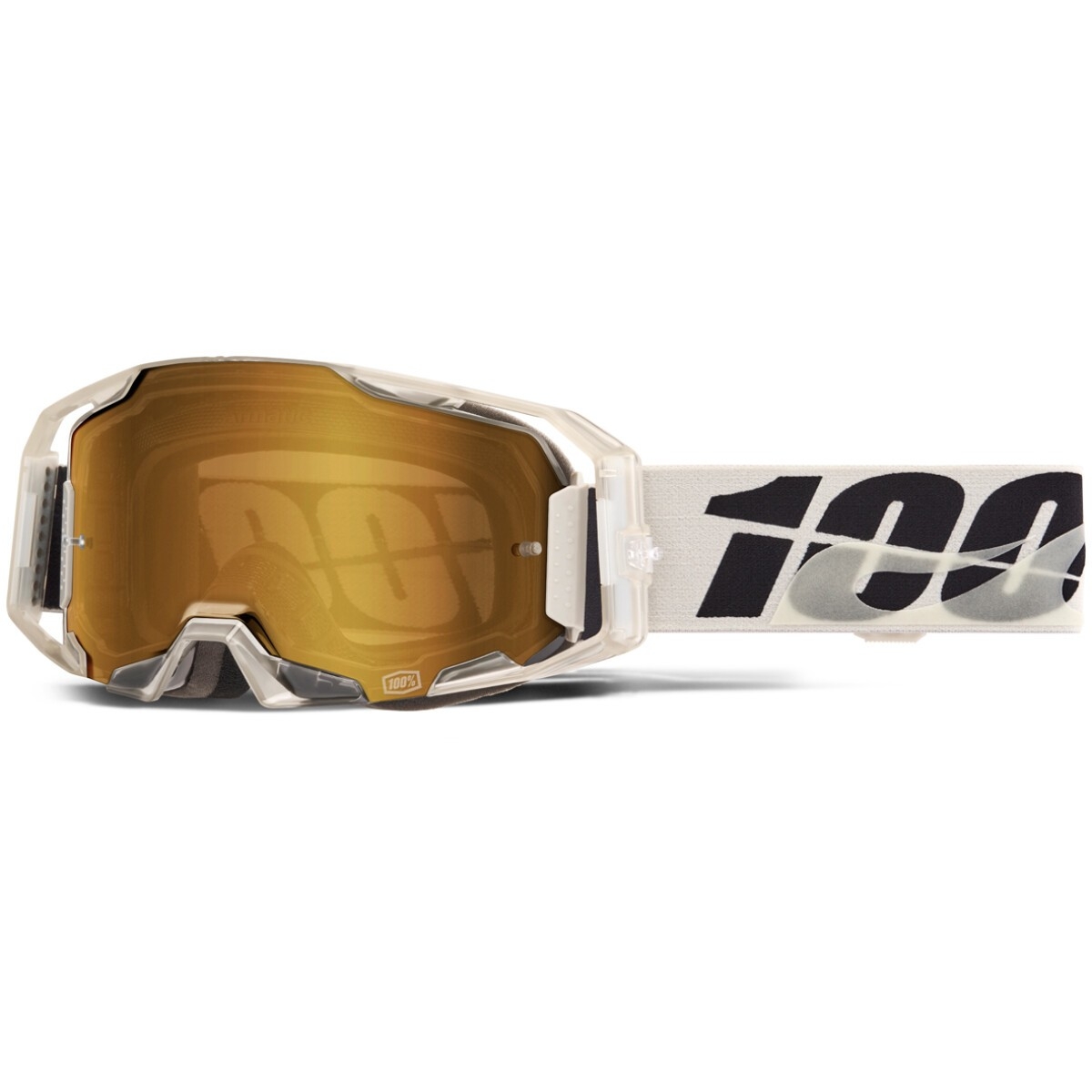 Masque Cross 100% Armatic Pitch Écran Iridium Or