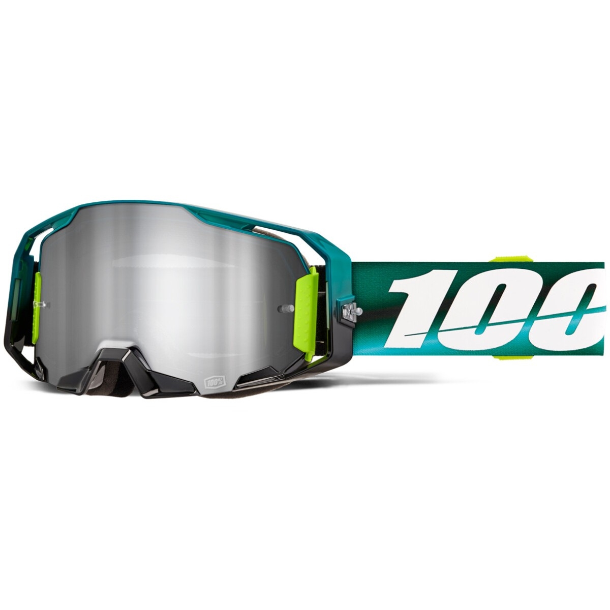 Masque Cross 100% Armatic Polarity Écran Iridium Argent