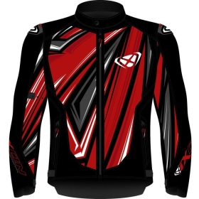 Blouson Ixon Demoniak Noir Rouge Vif Blanc