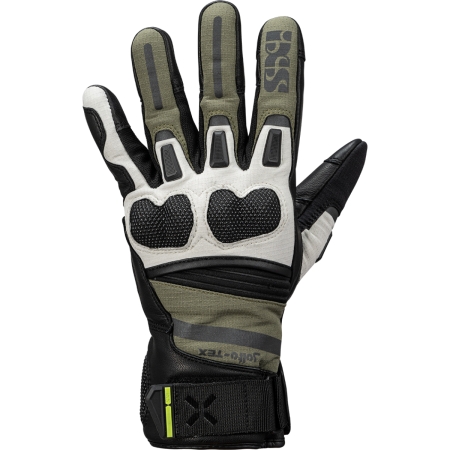 Gants IXS Montevideo ST Court Noir Olive Gris Clair
