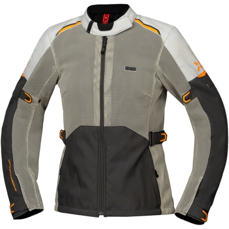Veste Femme IXS Tourster Bigair 1.0 Gris Clair Gris Foncé Orange