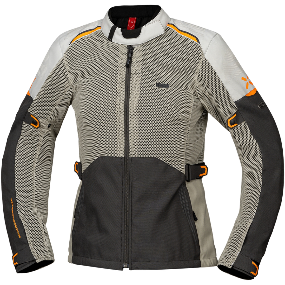 Veste Femme IXS Tourster Bigair 1.0 Gris Clair Gris Foncé Orange