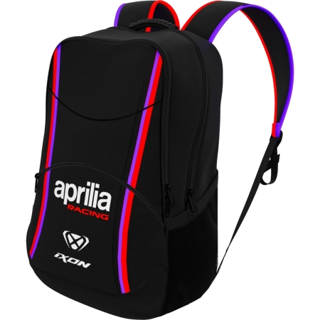 Sac À Dos Ixon Back Aprilia 25 Noir Rouge Fluo