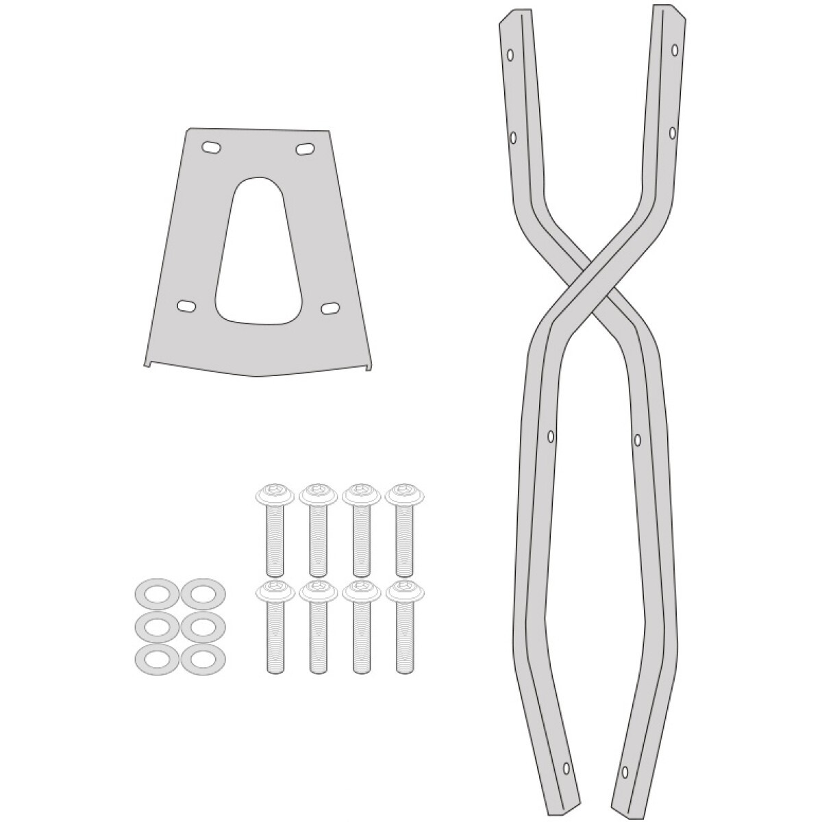 Support Top Case Givi SR8104 Peugeot Django Evo 125 (2025)