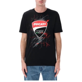 T-Shirt Ducati Scratched 2025 Noir