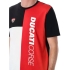 T-Shirt Ducati Color Block 2025 Rouge Blanc Noir
