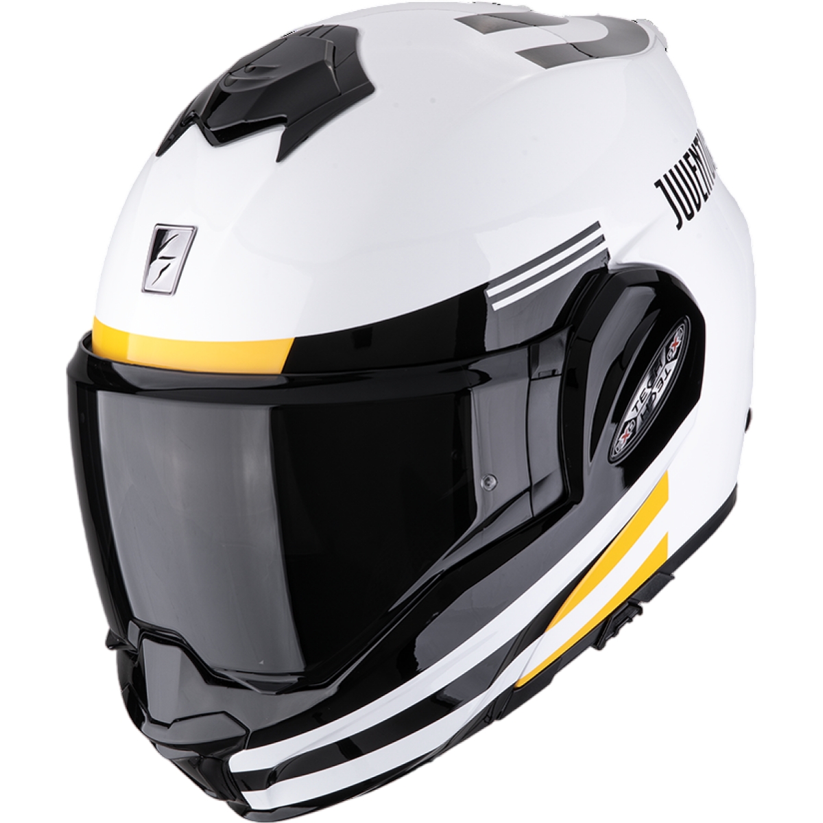 Casque Scorpion Exo-Tech Evo Pro Juventus Blanc Noir Jaune