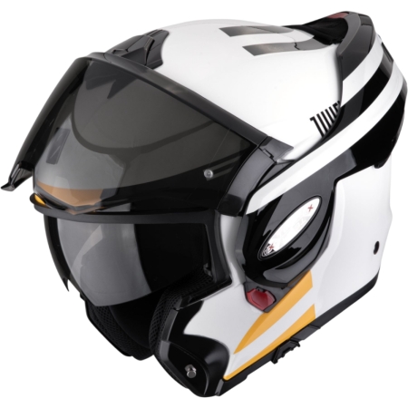 Casque Scorpion Exo-Tech Evo Pro Juventus Blanc Noir Jaune - Casque Modulable SCORPION