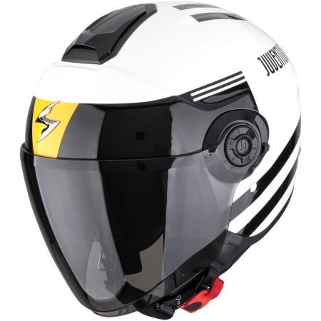 Casque Scorpion Exo-City II Juventus Blanc Noir Jaune - Casque Jet Scorpion