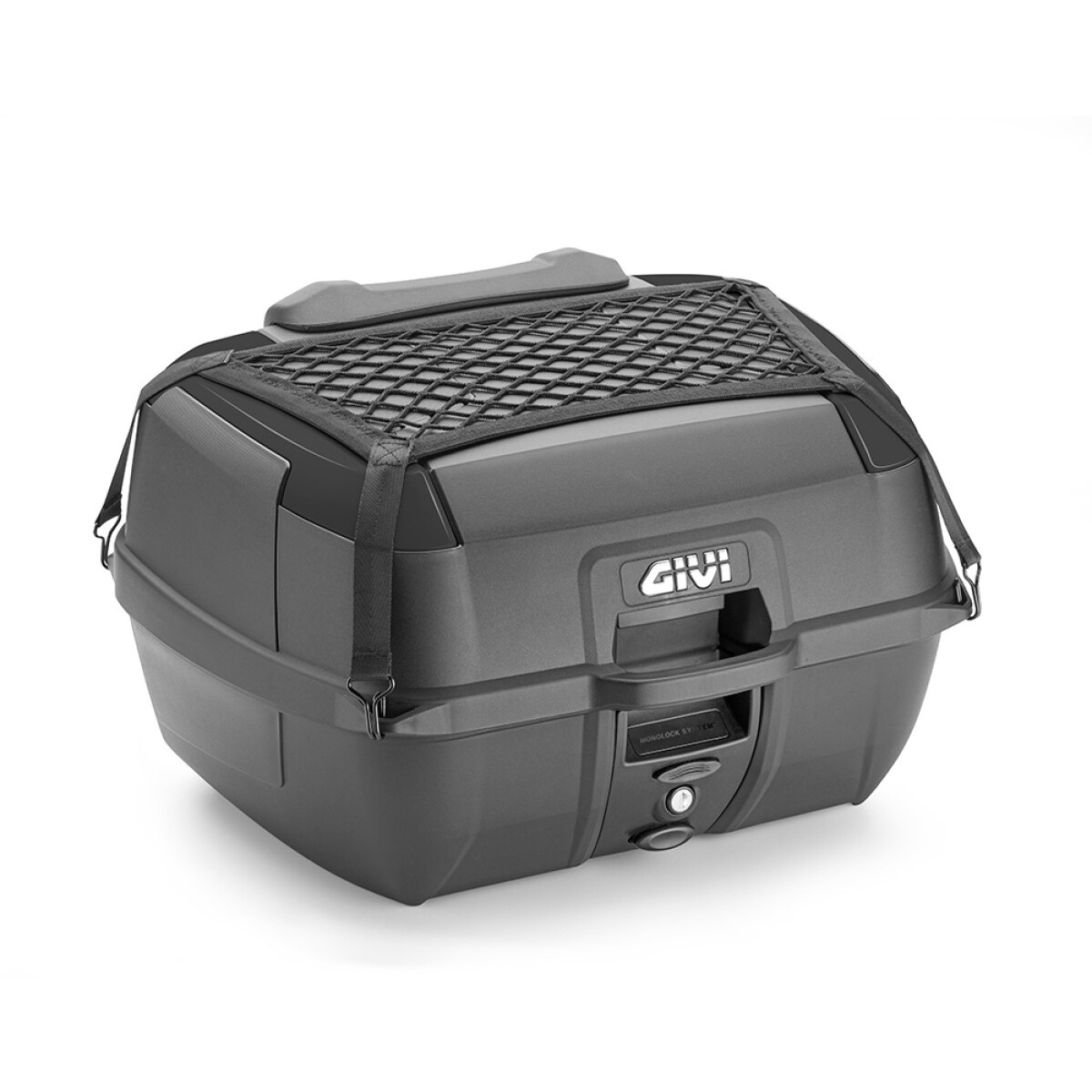 Top Case MONOLOCK Noir 45 Litres – Compatible Kawasaki Z800 Et Autres Motos/scooters – Avec Plaque De Fixation