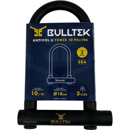 Antivol U SRA Bulltek Force 10 V2 95/194 - Antivols U BULLTEK