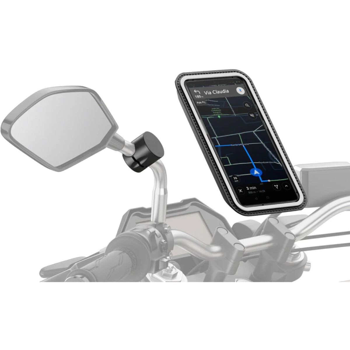 Support Smartphone Shapeheart Pro Magnétique Pour Rétroviseur + Pochette