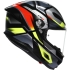 Casque AGV K6 S MPLK Erazer Noir Rouge Jaune Fluo