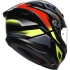 Casque AGV K6 S MPLK Erazer Noir Rouge Jaune Fluo