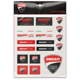 Planche Stickers Pritelli Ducati Corse Noir Rouge